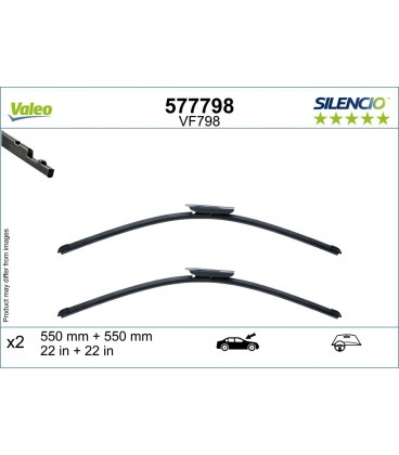 KIT ESCOBILLA SILENCIO FLAT BLADE MERCEDES CLASE C 21-
