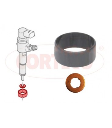 KIT ARANDELA 198184+CASQUILLO 1982F7 PSA, FORD 1.4 HDI DV4 (SIEMENS)