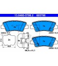 PASTILLAS DE FRENO TRASERO HYUNDAI i40 11-, KIA RIO III 11-