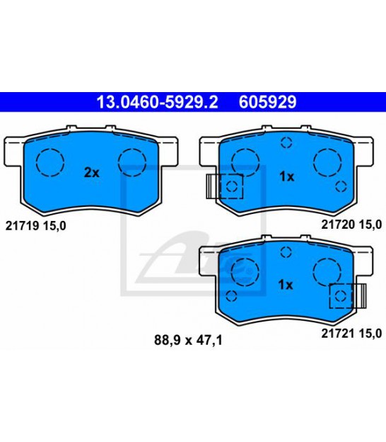 PASTILLAS DE FRENO TRASERO NISSAN QASHQAI - Comercial SIA