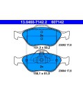 PASTILLAS DE FRENO DELANTERO FORD FIESTA 00- DISCO VENTILADO