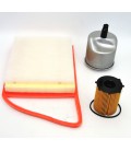 KIT FILTROS ACEITE+AIRE+COMBUSTIBLE PSA MOTORES 1.6 HDI DV6C
