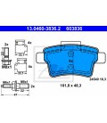 PASTILLAS DE FRENO TRASERO CITROEN C4 PICASSO BOSCH