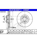 JUEGO DISCOS DE FRENO DELANTERO CITROEN C5 X7, PEUGEOT 508 340x30mm