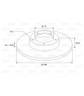 JUEGO DISCOS DE FRENO DELANTERO CITROEN JUMPER 280mm.