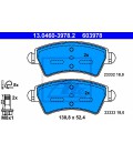 PASTILLAS DE FRENO DELANTERO CITROEN XSARA, PEUGEOT 206, 306 HDI 1998+