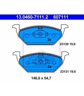 PASTILLAS DE FRENO DELANTERO SEAT LEON 99-05 SIN INDICADOR.