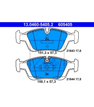 PASTILLAS DE FRENO DELANTERO BMW 320D E36, E46