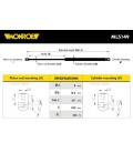 AMORTIGUADOR PORTON 611-355N CITROEN SAXO 96--