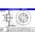 JUEGO DISCOS DE FRENO TRASERO CITROEN C2,C3, PEUGEOT 307
