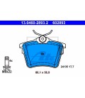 PASTILLAS DE FRENO TRASERO PEUGEOT 407 05/04--