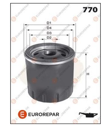 FILTRO ACEITE PSA 1109AL EUROREPAR